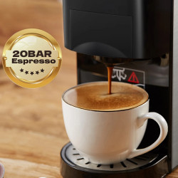 Macchina da caffè HIBREW 5 in 1: espresso, latte e altro ancora!
